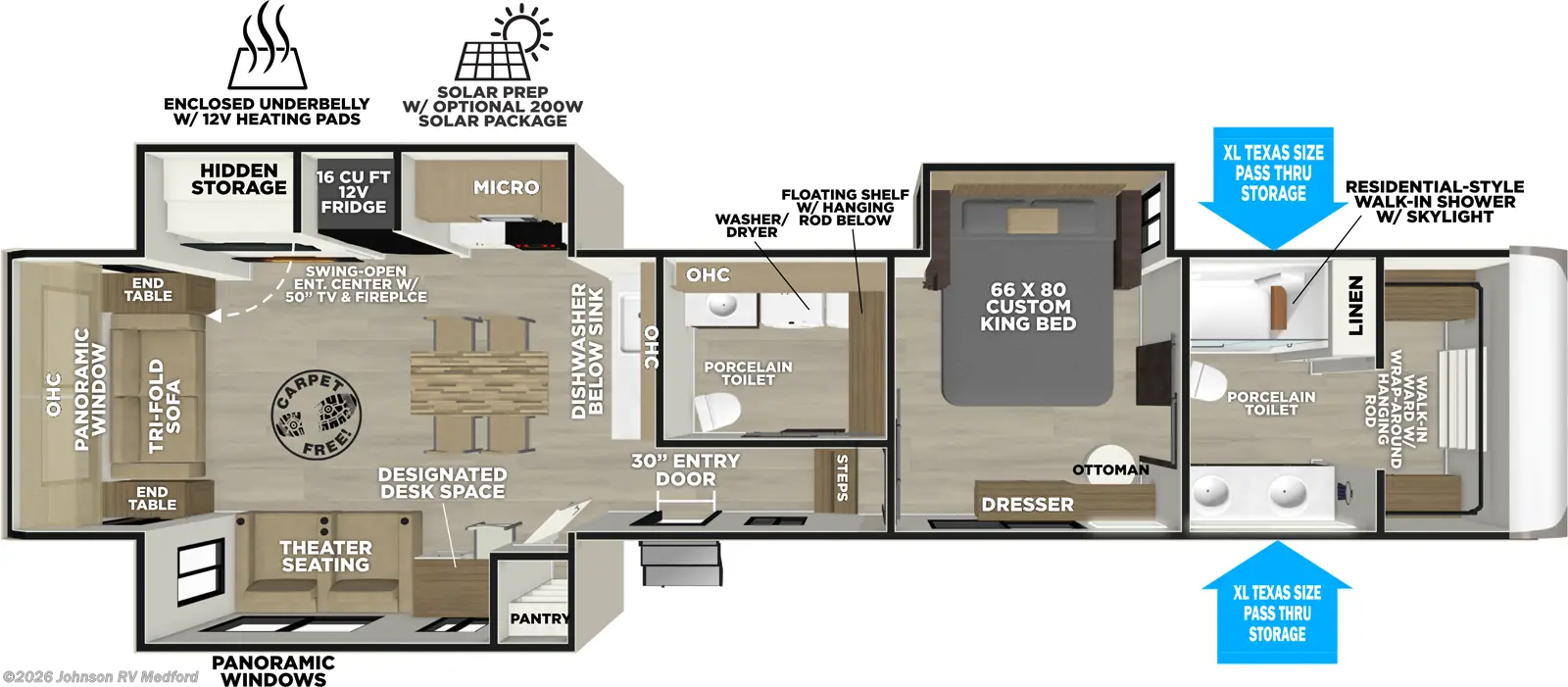 2026 Forest River Salem Hemisphere 380WDR - New Fifth Wheel For Sale by Johnson RV Medford in Medford, Oregon