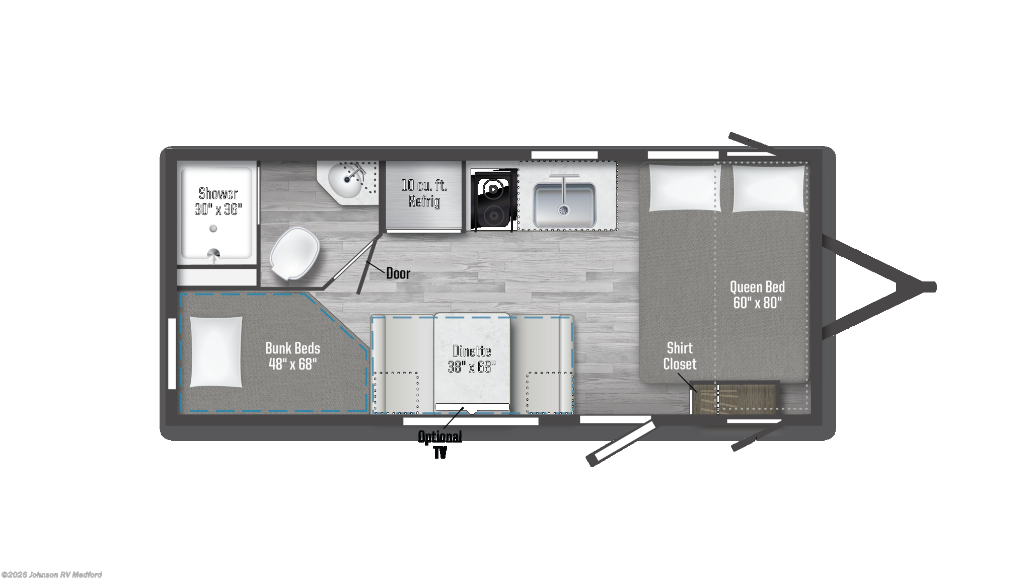 2026 Winnebago Access 18DBH - New Travel Trailer For Sale by Johnson RV Medford in Medford, Oregon