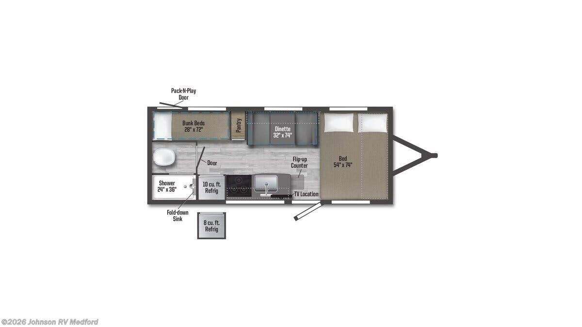 2026 Winnebago Micro Minnie 1800BH - New Travel Trailer For Sale by Johnson RV Medford in Medford, Oregon