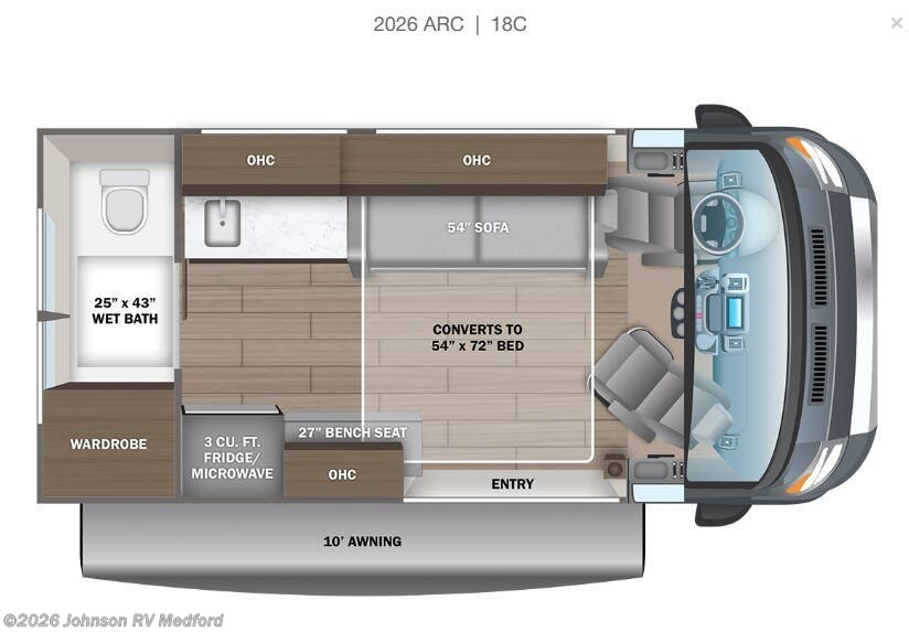 2026 ENTEGRA ARC 18C Floorplan