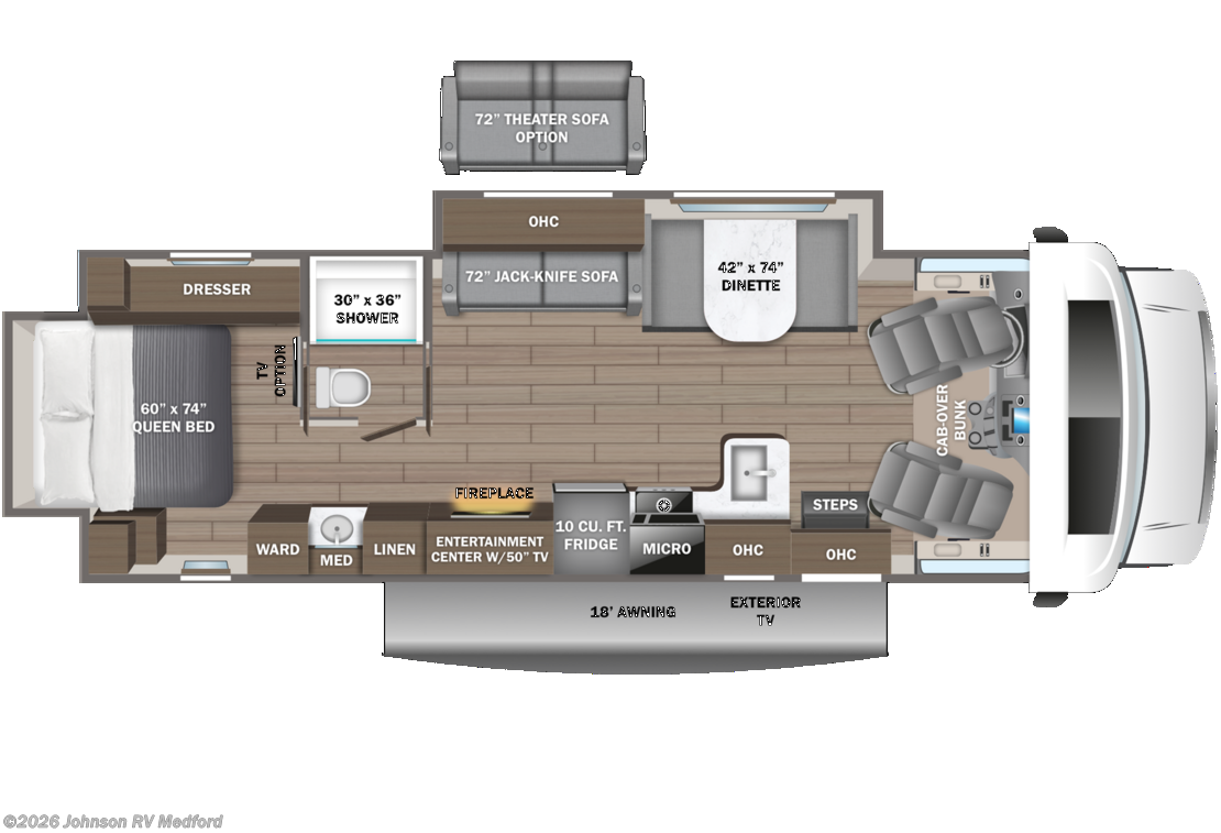 2026 ENTEGRA ODYSSEY 30Z Floorplan