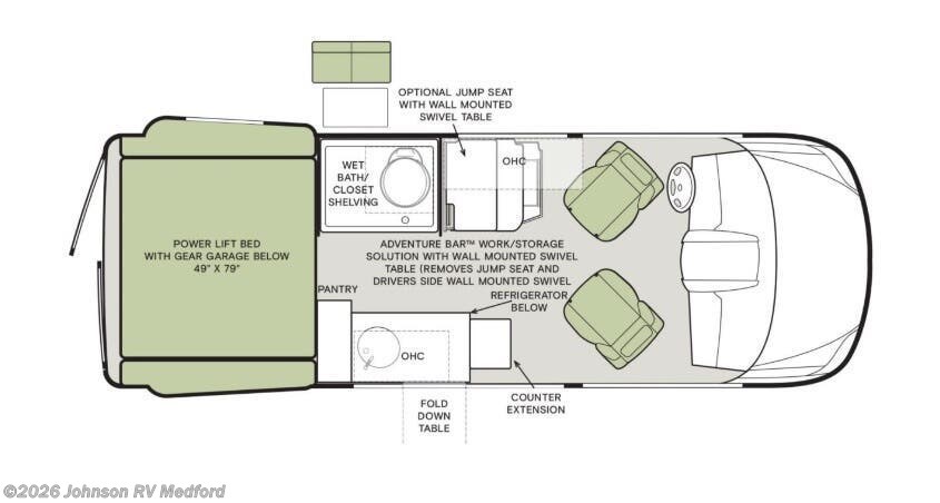 2026 TIFFIN GH1 GH1 Floorplan