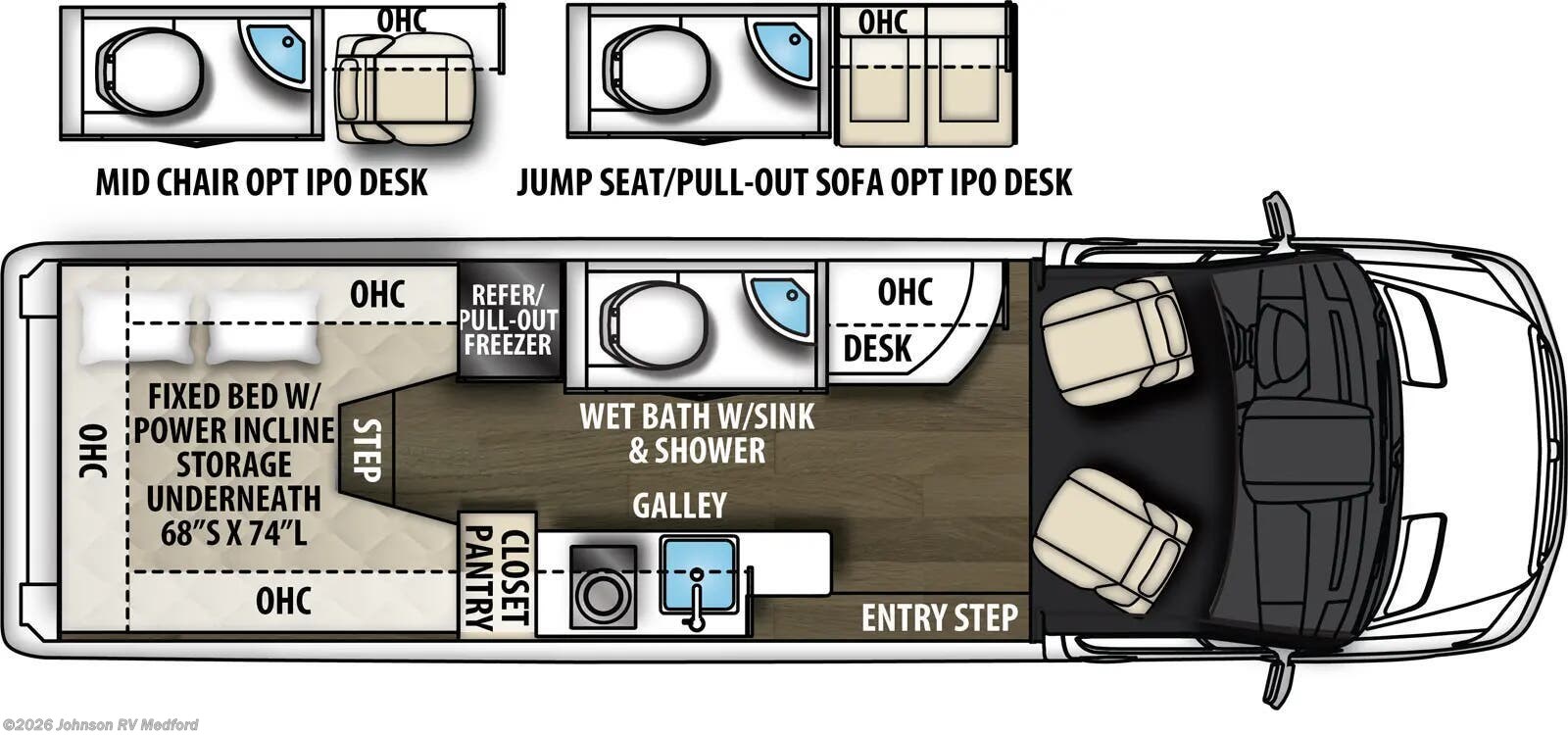 2026 COACHMEN GALLERIA 24AM AWD Floorplan
