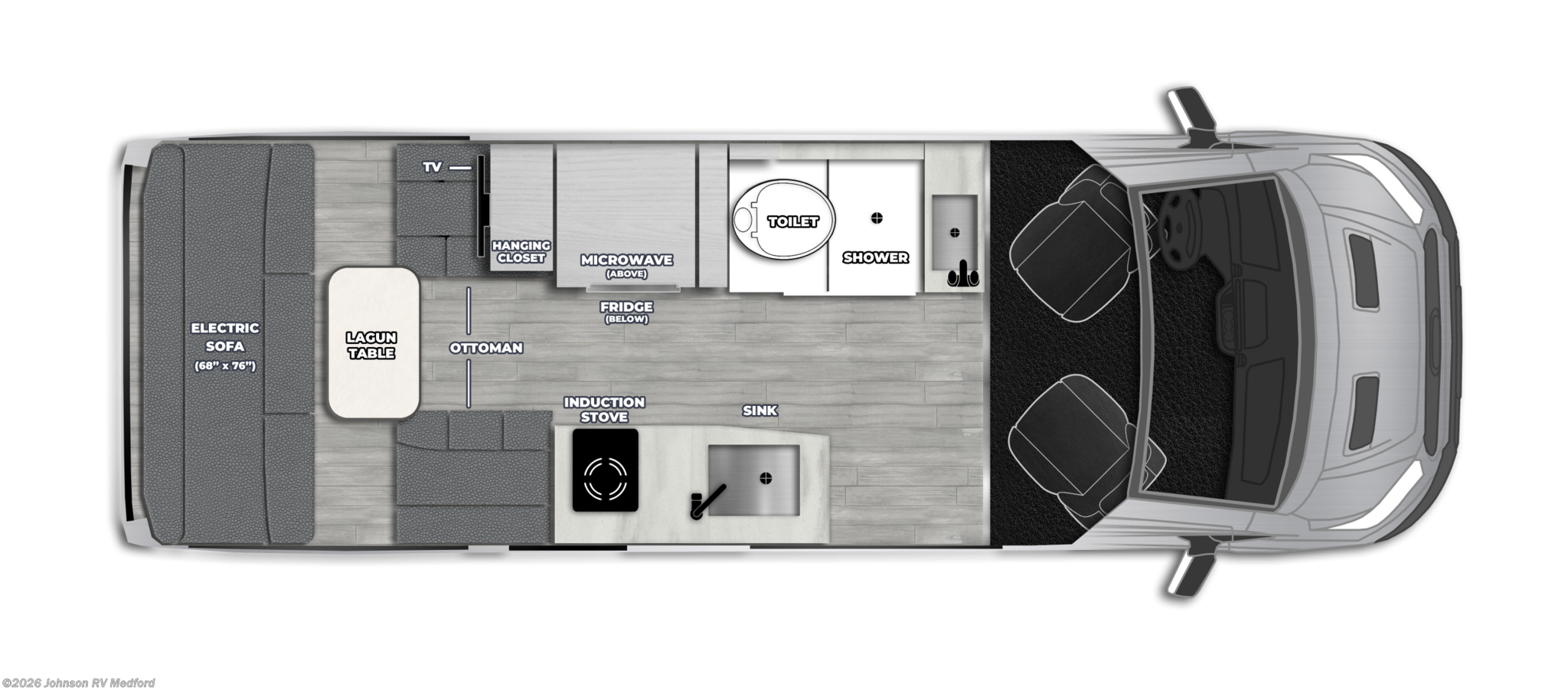 2026 PLEASURE-WAY Ontour 2.2 AWD Floorplan