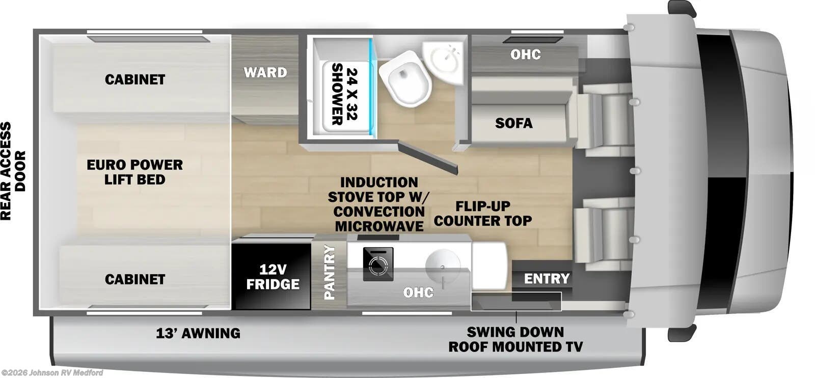 2026 FOREST RIVER Forester PM 2031RP Floorplan