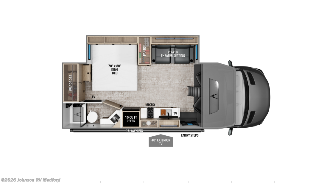2026 GRAND DESIGN Lineage Series M 25FW Floorplan