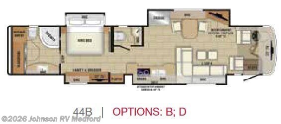 2018 ENTEGRA ANTHEM 44B Floorplan