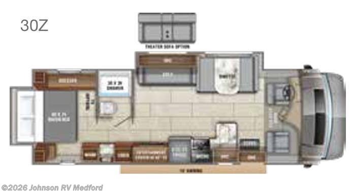 2020 ENTEGRA ODYSSEY 30Z Floorplan