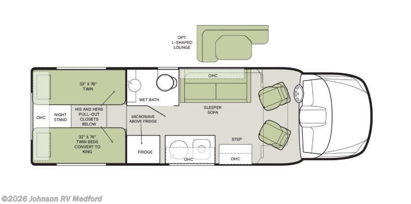 2026 TIFFIN OPEN TRAIL 25AO Floorplan