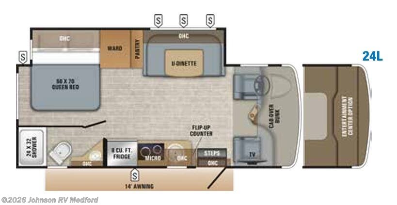 2019 JAYCO Melbourne 24LP Floorplan