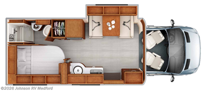 2019 LEISURE TRAVEL Unity 24CB Floorplan