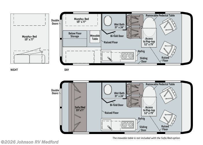 2021 WINNEBAGO Solis 59P Floorplan