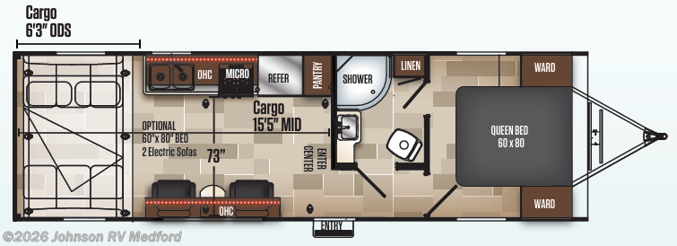 2019 COACHMEN Adrenaline 25QB Floorplan