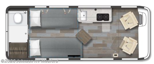 2024 WINNEBAGO Travato 59K Floorplan