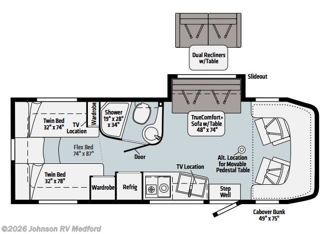 2023 WINNEBAGO Navion 24V Floorplan