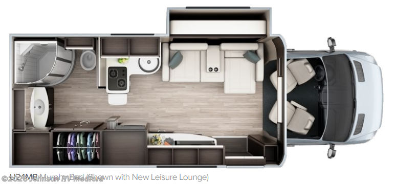 2015 LEISURE TRAVEL Unity 24MB Floorplan