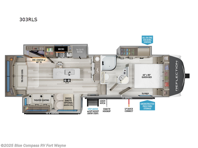 2025 Grand Design Reflection 303RLS RV for Sale in Columbia City, IN ...