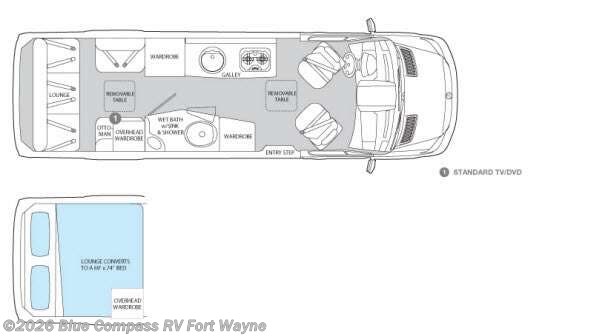 2015 Airstream Interstate Lounge Dual Wardrobe - Used Class B For Sale by Blue Compass RV Fort Wayne in Columbia City, Indiana