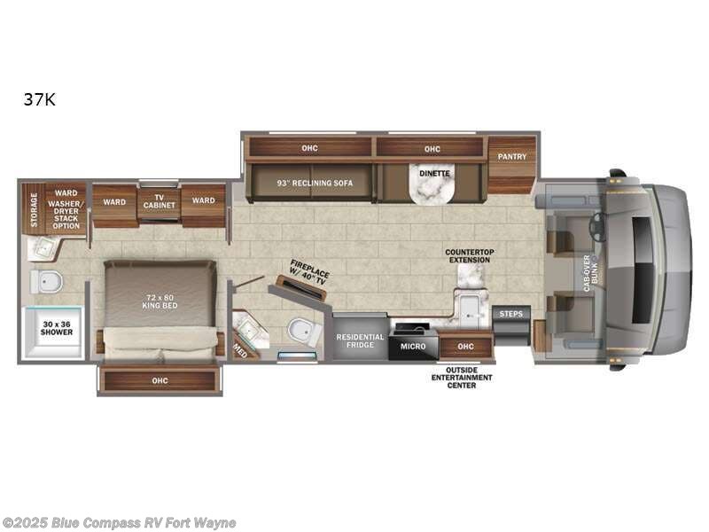 2022 Jayco Seneca Prestige 37k - Used Class C For Sale by Blue Compass RV Fort Wayne in Columbia City, Indiana features Slideout