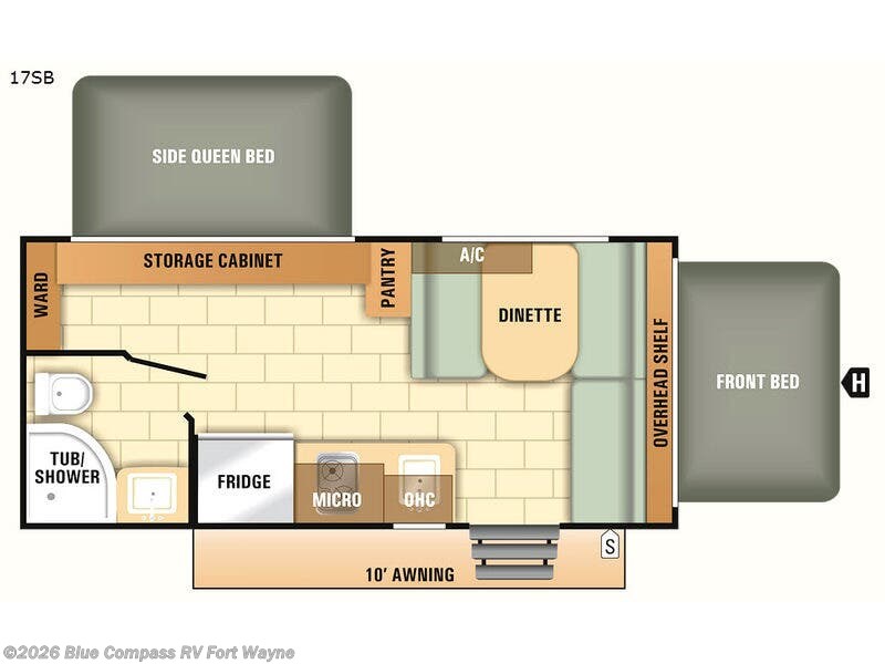 2018 Starcraft Launch Outfitter 7 17SB - Used Travel Trailer For Sale by Blue Compass RV Fort Wayne in Columbia City, Indiana