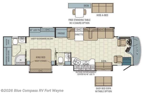 2015 Entegra Coach Aspire 39E - Used Class A For Sale by Blue Compass RV Fort Wayne in Columbia City, Indiana features Slideout