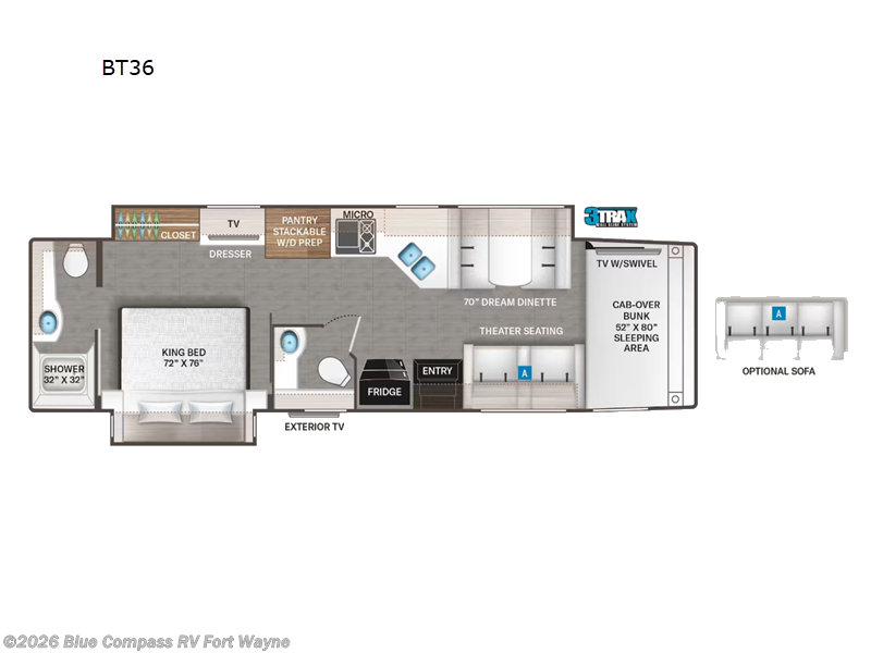2024 Thor Motor Coach Magnitude BT36 - Used Super C For Sale by Blue Compass RV Fort Wayne in Columbia City, Indiana features Slideout