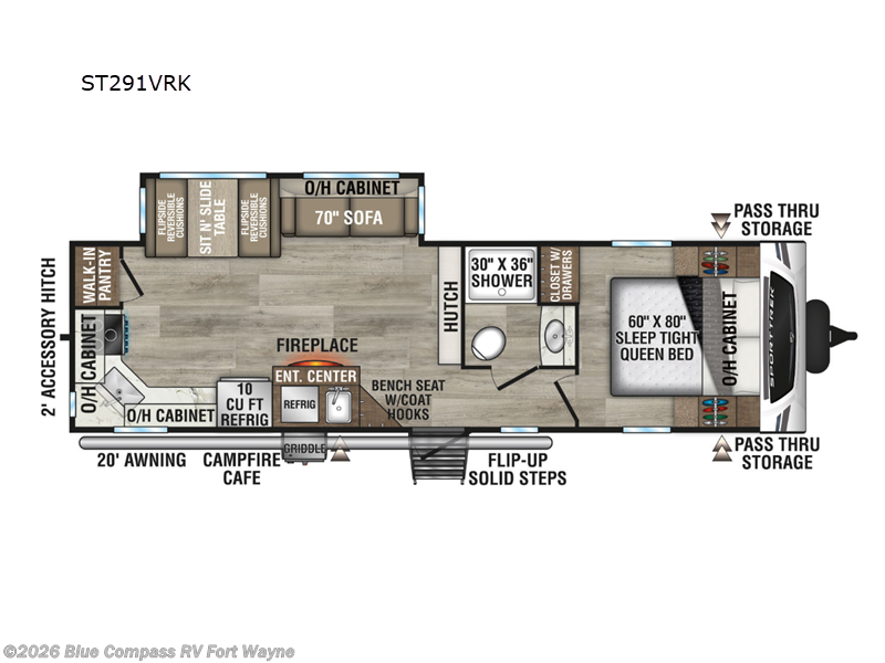 2025 Venture RV SportTrek ST291VRK - New Travel Trailer For Sale by Blue Compass RV Fort Wayne in Columbia City, Indiana features Slideout