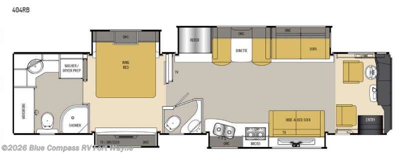 2015 Coachmen Sportscoach Cross Country RD 404RB - Used Class A For Sale by Blue Compass RV Fort Wayne in Columbia City, Indiana features Slideout
