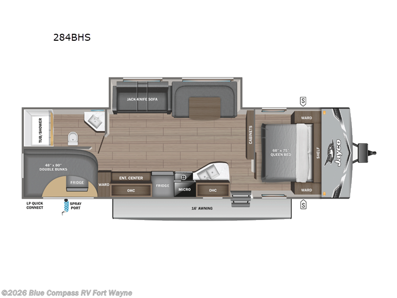 2026 Jayco Jay Flight SLX 284BHS - New Travel Trailer For Sale by Blue Compass RV Fort Wayne in Columbia City, Indiana features Slideout