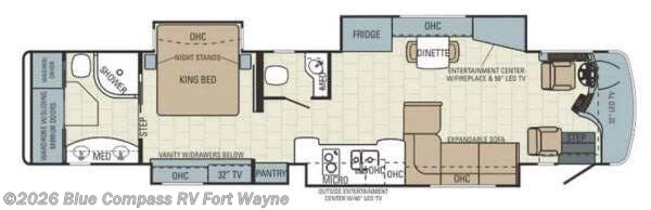 2015 Entegra Coach Cornerstone 45b - Used Class A For Sale by Blue Compass RV Fort Wayne in Columbia City, Indiana features Slideout