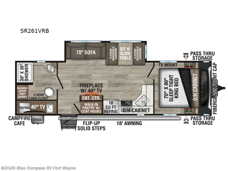 2027 Venture RV Stratus SR261VRB - New Travel Trailer For Sale by Blue Compass RV Fort Wayne in Columbia City, Indiana features Slideout
