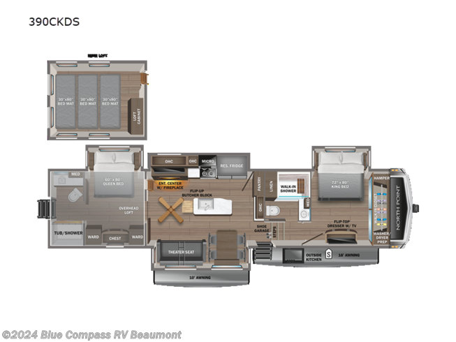 New 2023 Jayco North Point 390CKDS available in Vidor, Texas