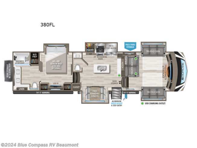 2024 Grand Design Solitude 380FL - New Fifth Wheel For Sale by Blue Compass RV Beaumont in Vidor, Texas