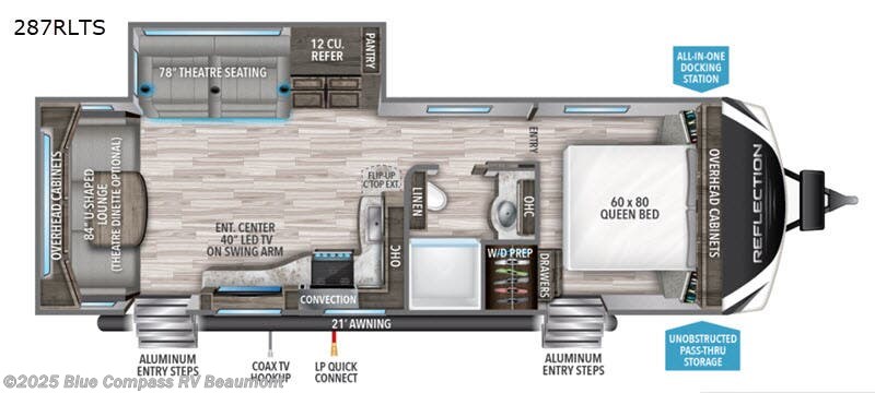 2020 Grand Design Reflection 287RLTS - Used Travel Trailer For Sale by Blue Compass RV Beaumont in Vidor, Texas features Slideout