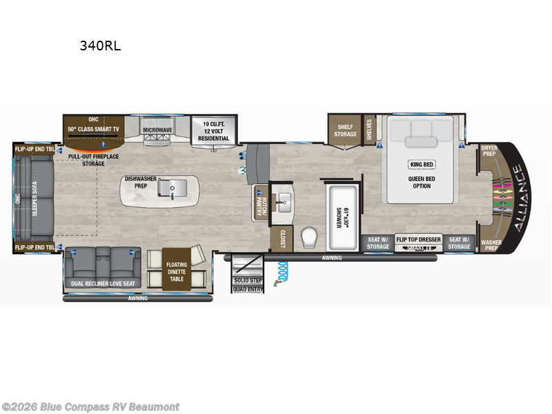2024 Alliance RV Paradigm 340RL - Used Fifth Wheel For Sale by Blue Compass RV Beaumont in Vidor, Texas features Slideout