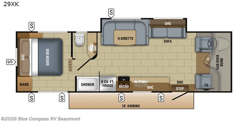 2018 Jayco Redhawk 29XK - Used Class C For Sale by Blue Compass RV Beaumont in Vidor, Texas features Slideout