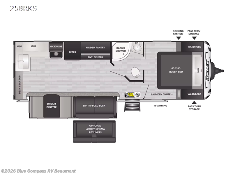 2022 Keystone Bullet 258RKS - Used Travel Trailer For Sale by Blue Compass RV Beaumont in Vidor, Texas features Slideout