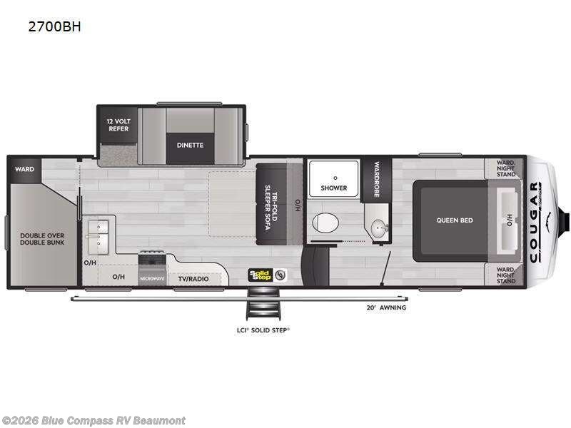 2023 Keystone Cougar Sport 2700BH - Used Fifth Wheel For Sale by Blue Compass RV Beaumont in Vidor, Texas features Slideout