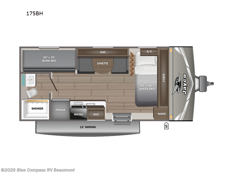 2027 Jayco Jay Flight 175BH - New Travel Trailer For Sale by Blue Compass RV Beaumont in Vidor, Texas