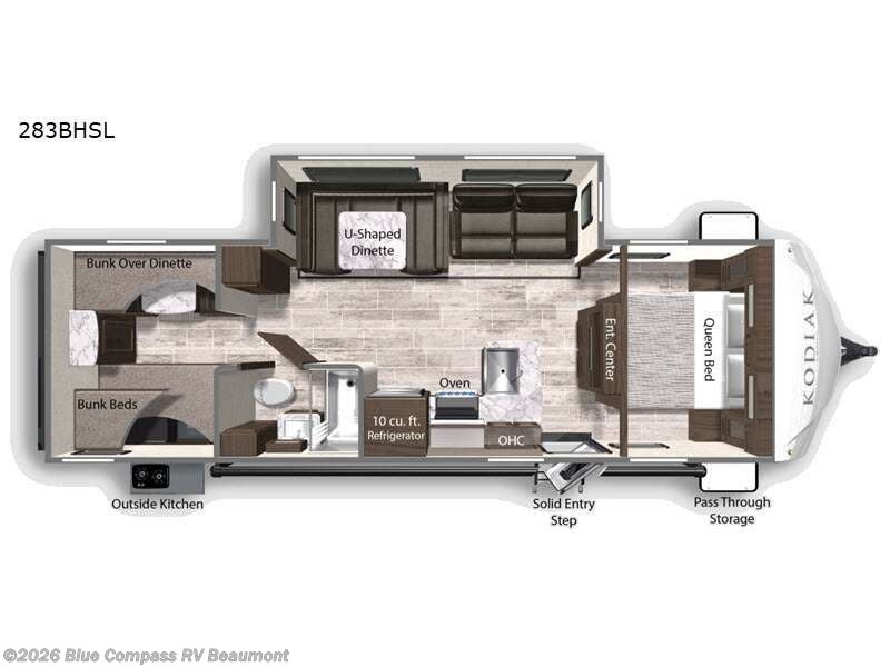 2021 Dutchmen Kodiak Ultra-Lite 283BHSL - Used Travel Trailer For Sale by Blue Compass RV Beaumont in Vidor, Texas features Slideout