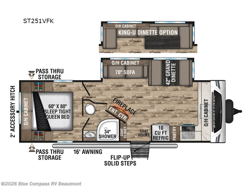 2024 Venture RV SportTrek ST251VFK - Used Travel Trailer For Sale by Blue Compass RV Beaumont in Vidor, Texas features Slideout