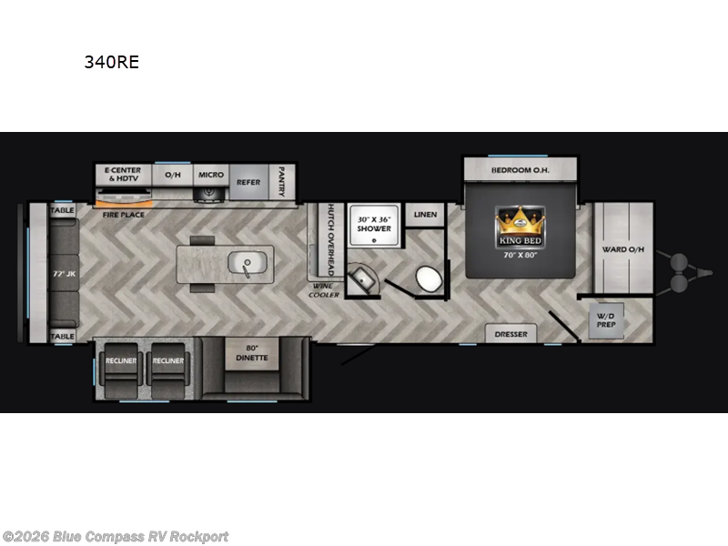 2025 CrossRoads Zinger 340RE - New Travel Trailer For Sale by Blue Compass RV Rockport in Rockport, Texas features Slideout