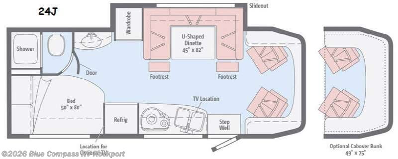 2016 Winnebago View 24J - Used Class C For Sale by Blue Compass RV Rockport in Rockport, Texas features Slideout