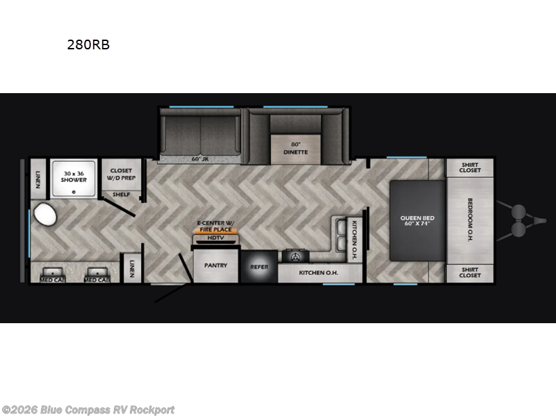 2026 CrossRoads Zinger 280RB - New Travel Trailer For Sale by Blue Compass RV Rockport in Rockport, Texas features Slideout