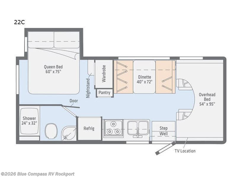 2019 Winnebago Outlook 22C - Used Class C For Sale by Blue Compass RV Rockport in Rockport, Texas features Slideout
