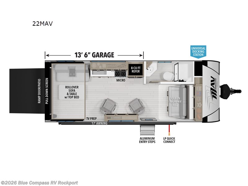 2024 Grand Design Momentum MAV 22MAV - Used Toy Hauler For Sale by Blue Compass RV Rockport in Rockport, Texas