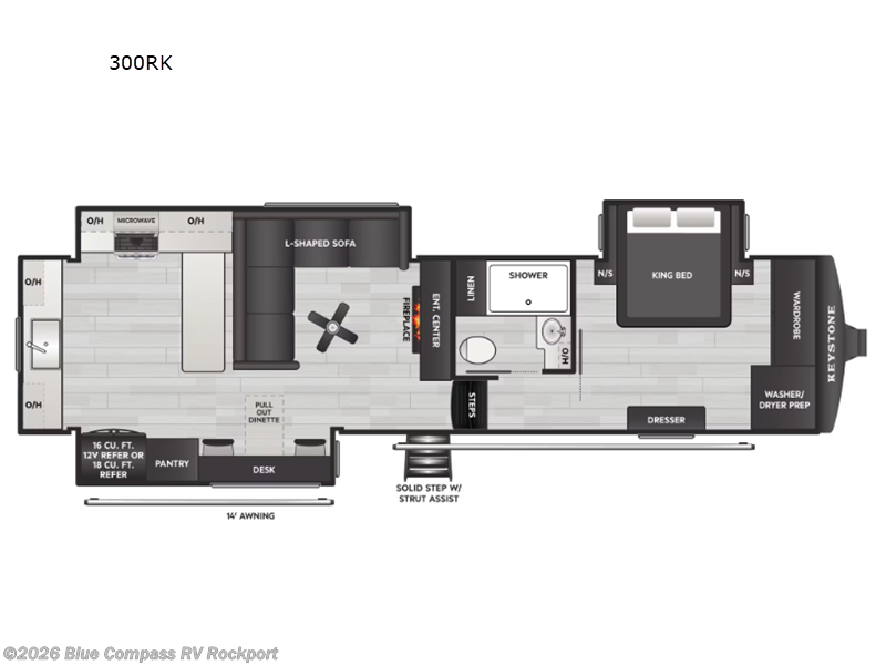 2027 Keystone Montana High Country 300RK - New Fifth Wheel For Sale by Blue Compass RV Rockport in Rockport, Texas features Slideout