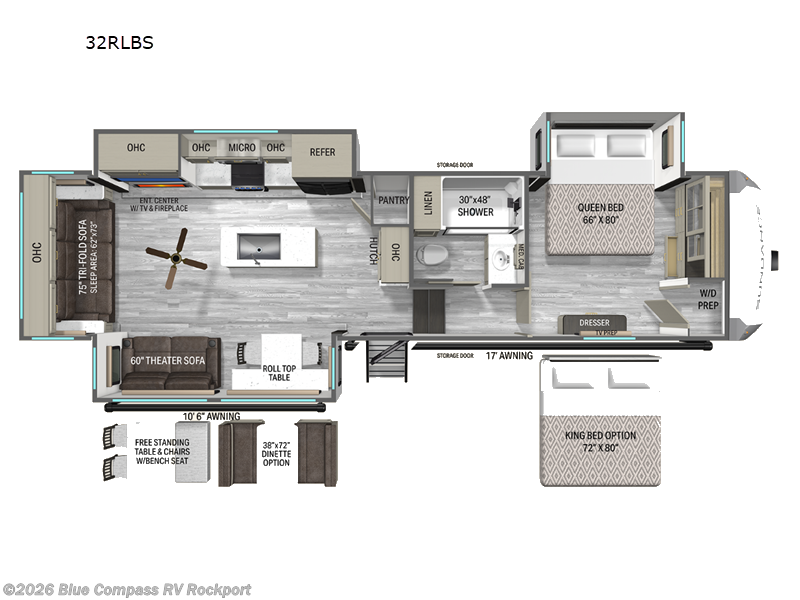 2027 Heartland Sundance 32RLBS - New Fifth Wheel For Sale by Blue Compass RV Rockport in Rockport, Texas features Slideout