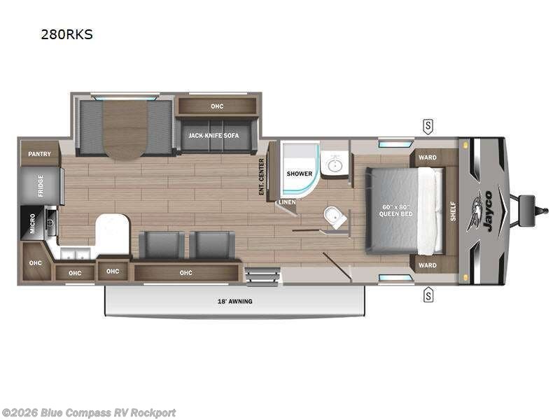 2023 Jayco Jay Flight 280RKS - Used Travel Trailer For Sale by Blue Compass RV Rockport in Rockport, Texas features Slideout