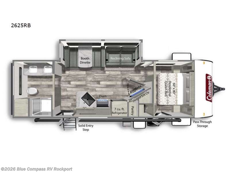 2023 Coleman Light 2625RB - Used Travel Trailer For Sale by Blue Compass RV Rockport in Rockport, Texas features Slideout